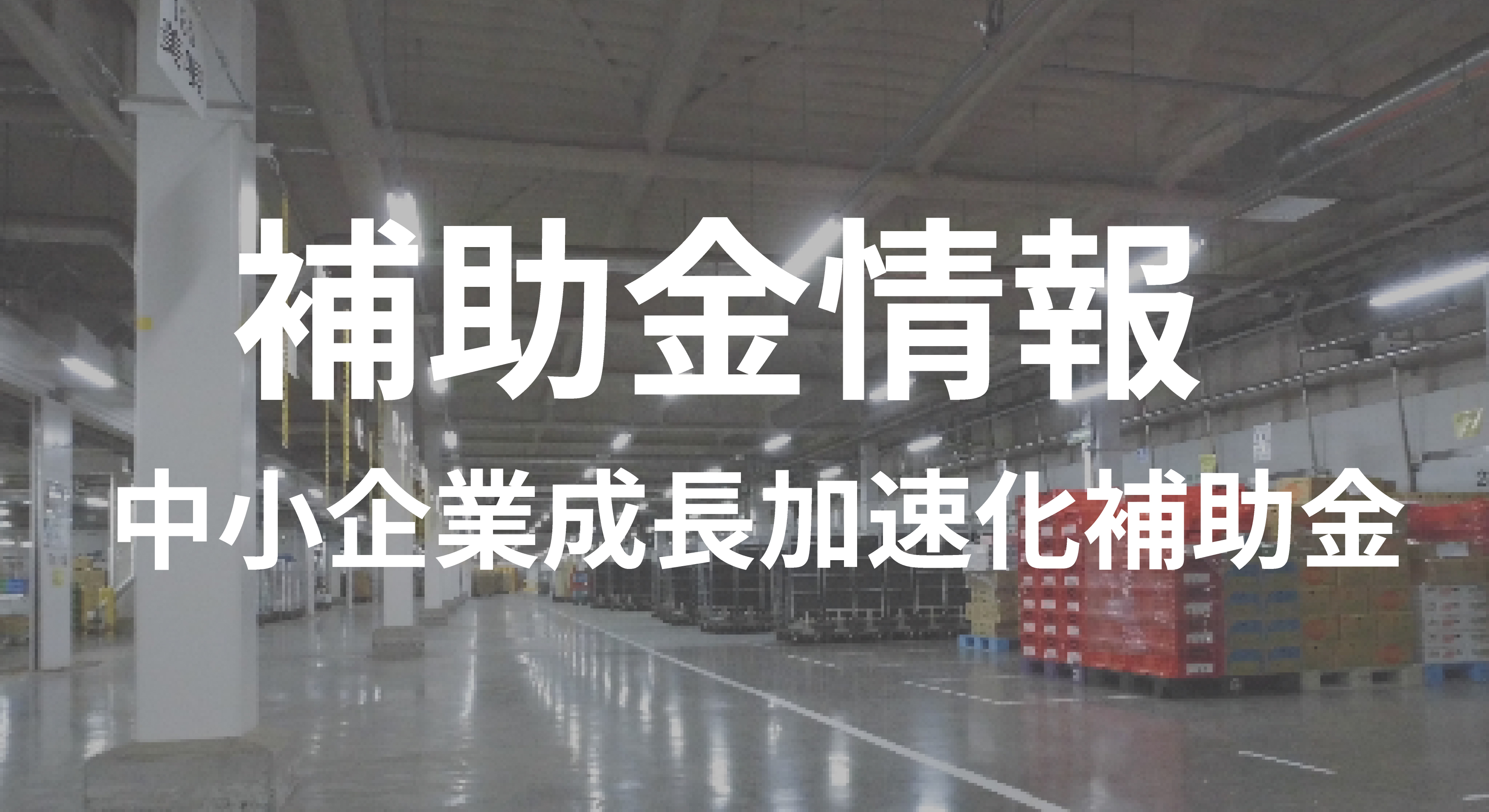 2025年 (令和7年)　中小企業成長加速化補助金とは